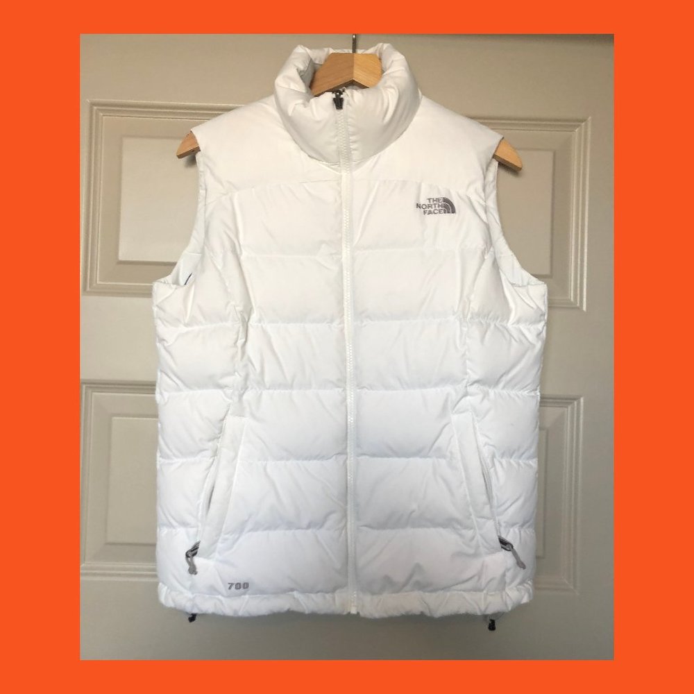 Women's North Face 700 Down Vest - White
